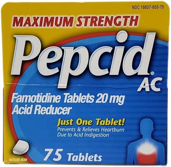 amazon health supplements, heartburn relief, pepcid