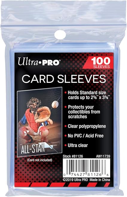 wholesale baseball card sleeves 200 Hard Plastic, 3"x 4" Trading Card Holder, Sports Cards Protectors for Top Game Sports Cards Cases (100 Hard Sleeve + 100 Soft Sleeves) : Toys & Games Whether youre organizing or showcasing your collection football card sleeves WholeSale which
